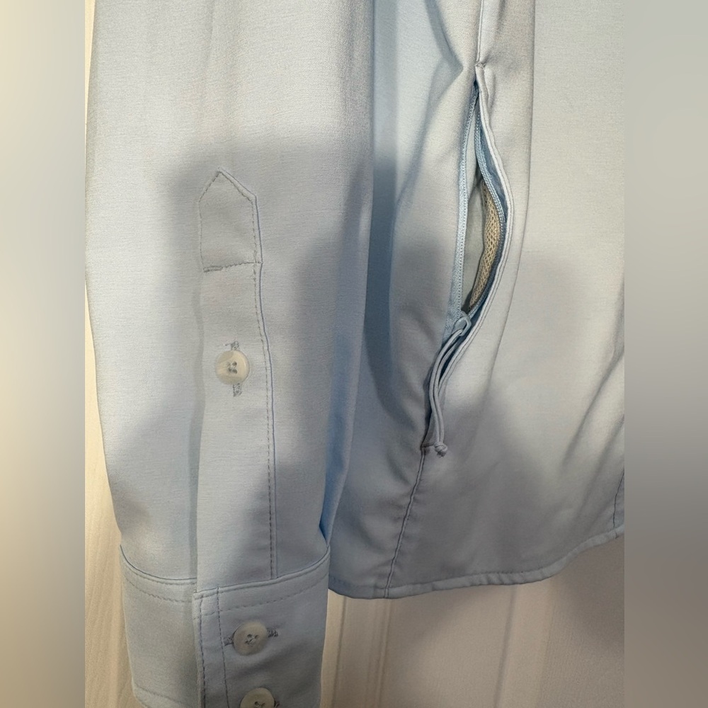 Simms Light Blue Button Down Shirt - image 3